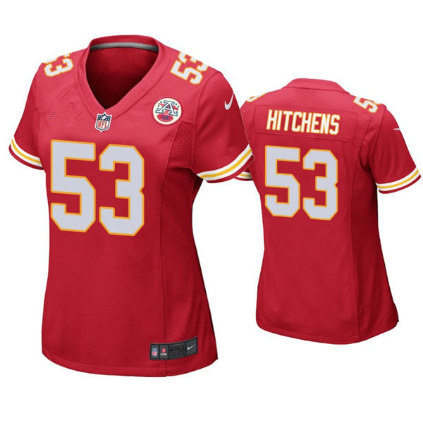 Womens Kansas City Chiefs #53 Anthony Hitchens Nike Red Limited Jersey