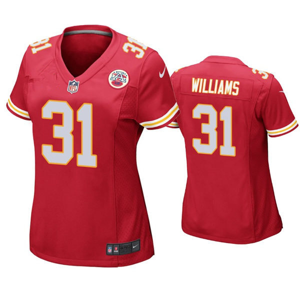Womens Kansas City Chiefs #31 Darrel Williams Nike Red Limited Jersey