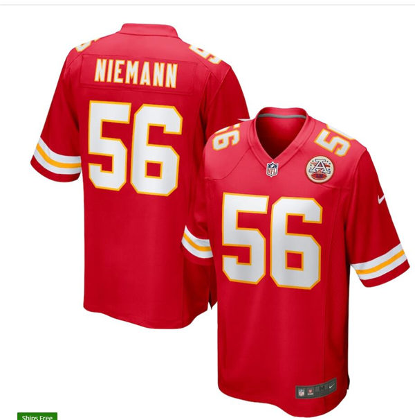 Men's Kansas City Chiefs #56 Ben Niemann Nike Red Vapor Untouchable Limited Jersey