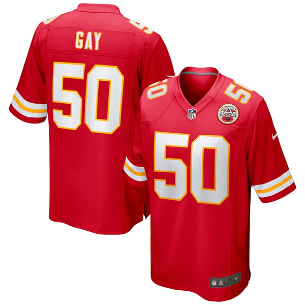 Men's Kansas City Chiefs #50 Willie Gay Nike Red Vapor Untouchable Limited Jersey