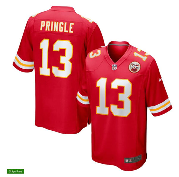 Men's Kansas City Chiefs #13 Byron Pringle Nike Red Vapor Untouchable Limited Jersey
