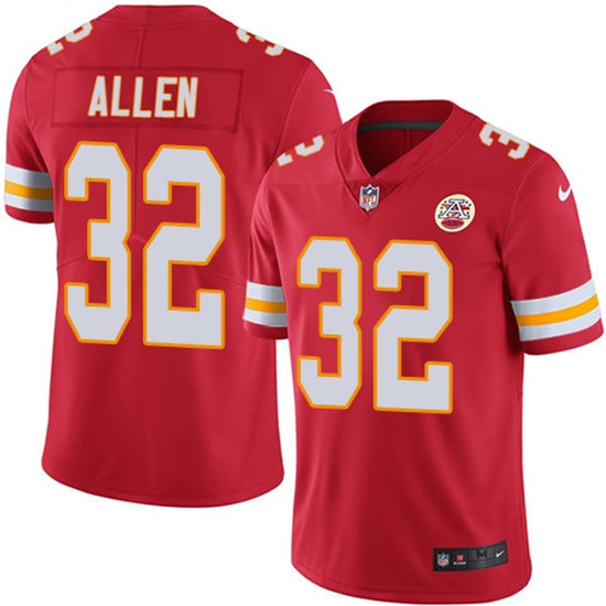 Men's Kansas City Chiefs Retired Player #32 Marcus Allen Nike Red Vapor Untouchable Limited Jersey
