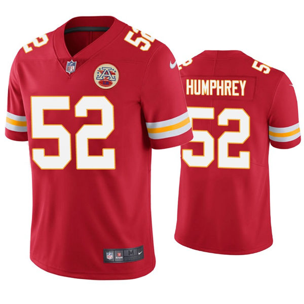 Men's Kansas City Chiefs #52 Creed Humphrey Nike Red Vapor Untouchable Limited Jersey