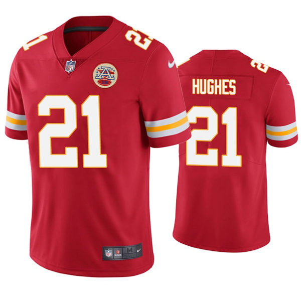 Men's Kansas City Chiefs #21 Mike Hughes Nike Red Vapor Untouchable Limited Jersey