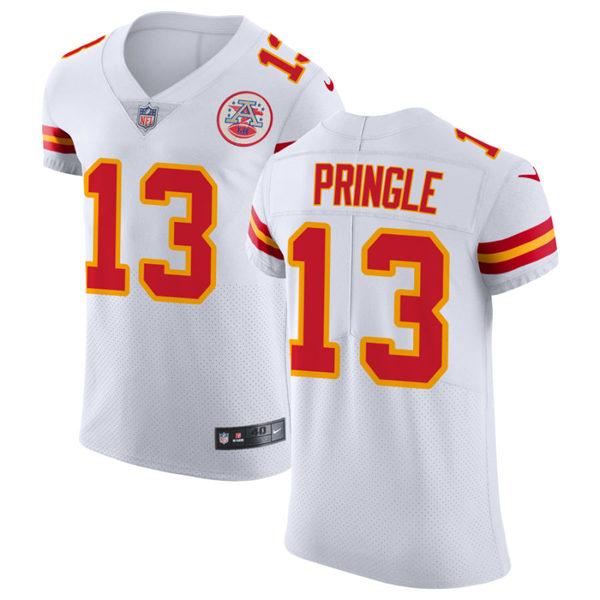 Men's Kansas City Chiefs #13 Byron Pringle Nike White Vapor Untouchable Limited Jersey
