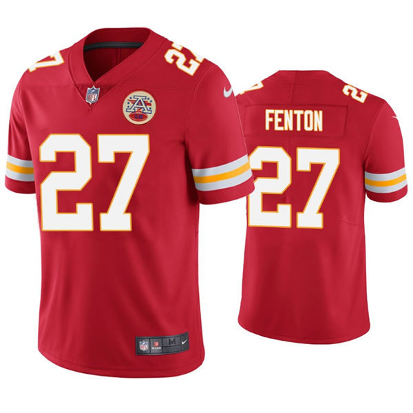 Men's Kansas City Chiefs #27 Rashad Fenton Nike Red Vapor Untouchable Limited Jersey