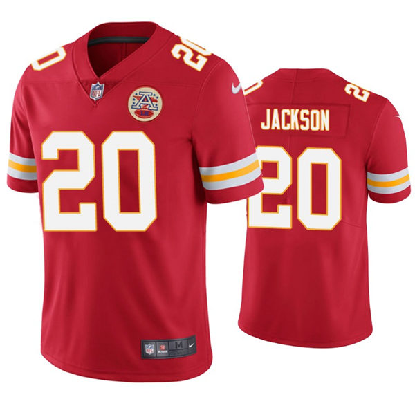 Men's Kansas City Chiefs #20 Josh Jackson Nike Red Vapor Untouchable Limited Jersey