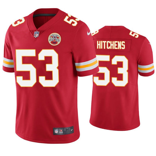 Men's Kansas City Chiefs #53 Anthony Hitchens Nike Red Vapor Untouchable Limited Jersey