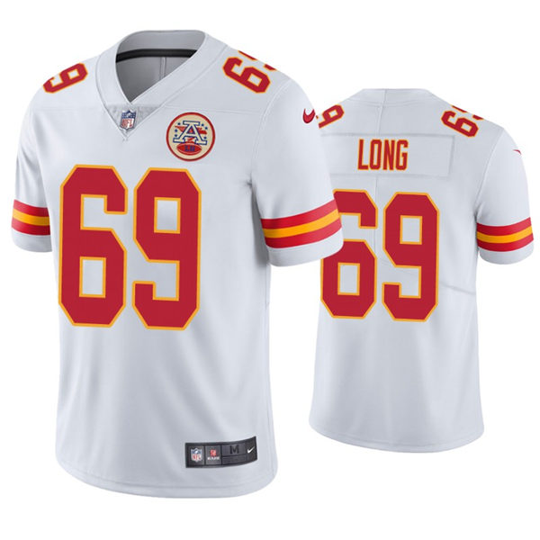 Men's Kansas City Chiefs #69 Kyle Long Nike White Vapor Untouchable Limited Jersey