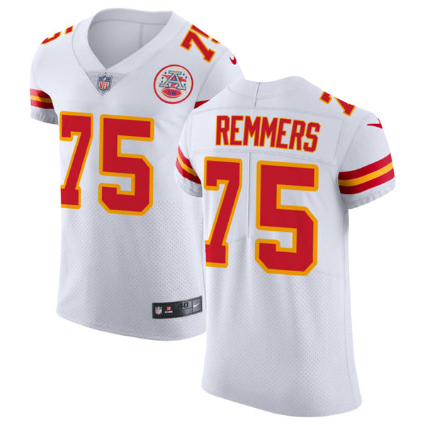 Men's Kansas City Chiefs #75 Mike Remmers Nike White Vapor Untouchable Limited Jersey