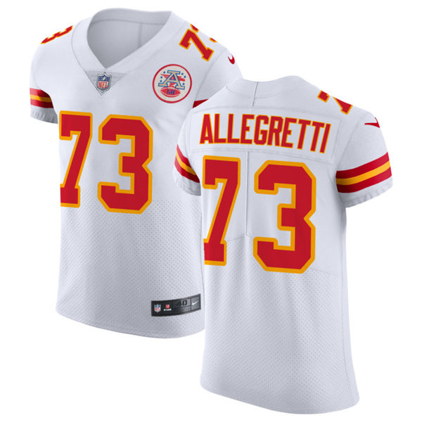 Men's Kansas City Chiefs #73 Nick Allegretti Nike White Vapor Untouchable Limited Jersey