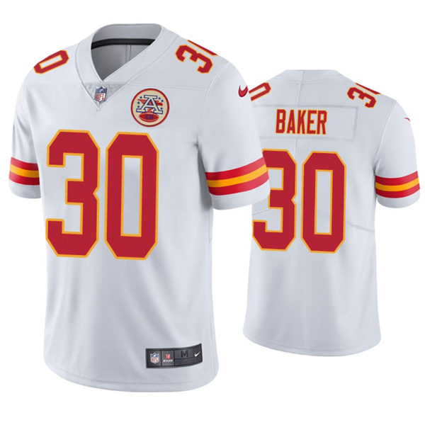 Men's Kansas City Chiefs #30 Deandre Baker Nike White Vapor Untouchable Limited Jersey