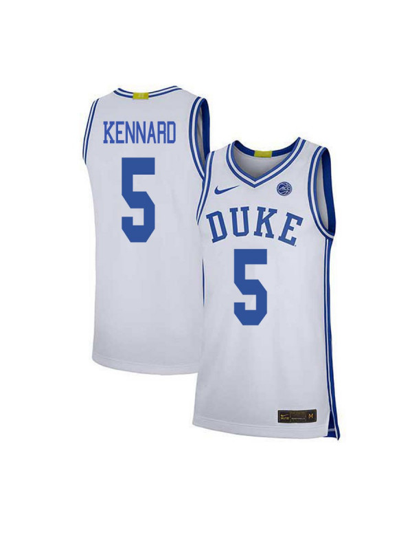Mens Duke Blue Devils #5 Luke Kennard Nike White College Basketball Game Jersey