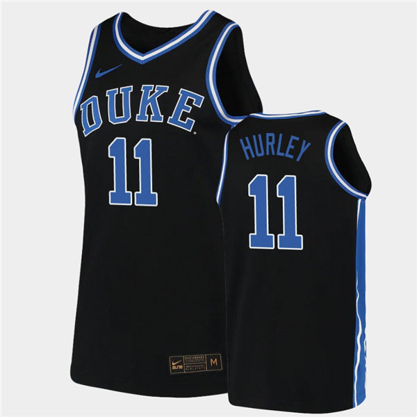 Men's Duke Blue Devils #11 Bobby Hurley Nike Black College Basketball Game Jerseyy