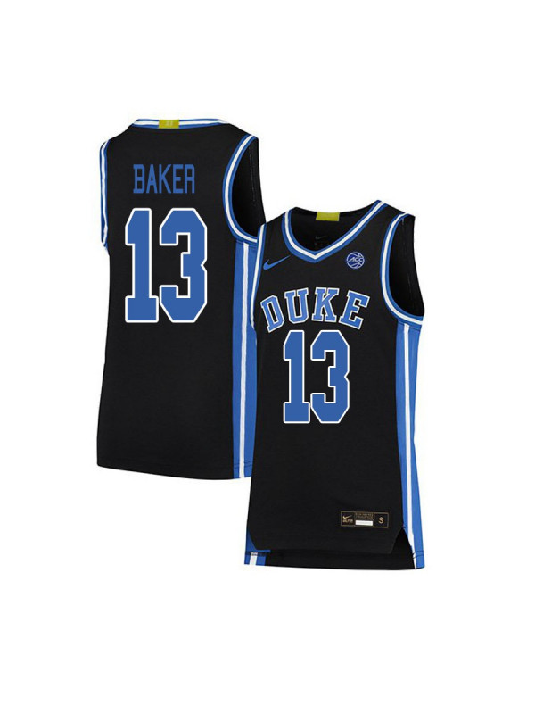 Mens Duke Blue Devils #13 Joey Baker Nike Black College Basketball Game Jersey