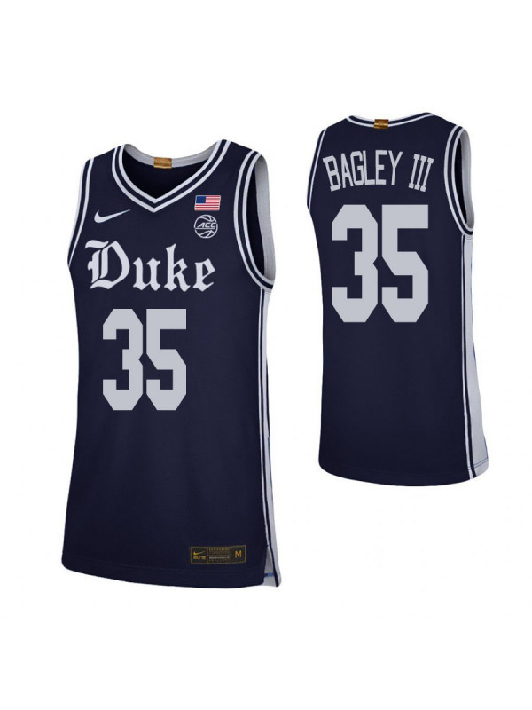 Mens Duke Blue Devils #35 Marvin Bagley III Nike Navy College Basketball Game Jersey