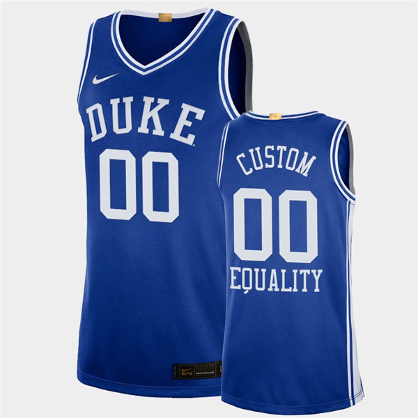 Mens Duke Blue Devils Custom Nike Royal College Basketball Game Jersey