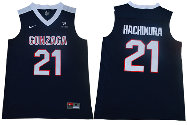 Mens Gonzaga Bulldogs #21 Rui Hachimura Nike 2019 Navy College Basketball Jersey