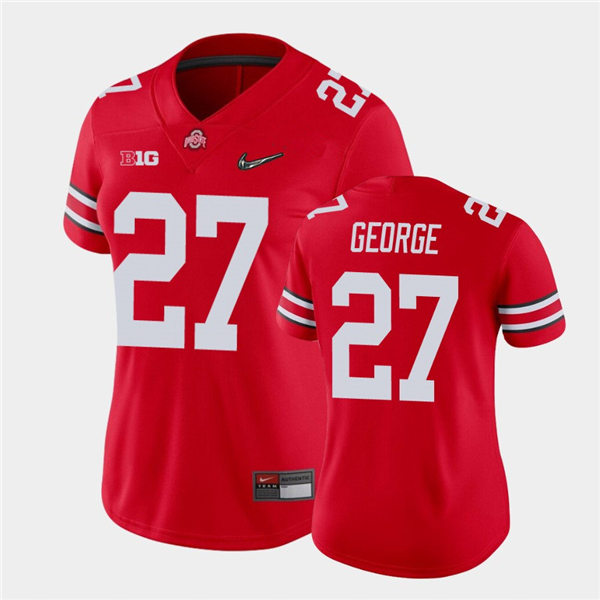 Women's Ohio State Buckeyes #27 Eddie George Nike Scarlet College Football Game Jersey