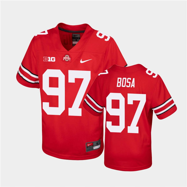 Youth Ohio State Buckeyes #97 Nick Bosa Nike Scarlet Football Jersey