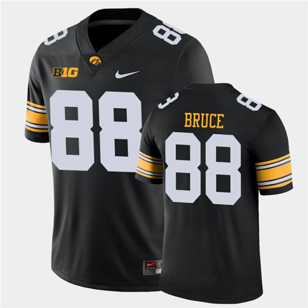 Mens Iowa Hawkeyes #88 Isaiah Bruce Nike Black College Football Game Jersey