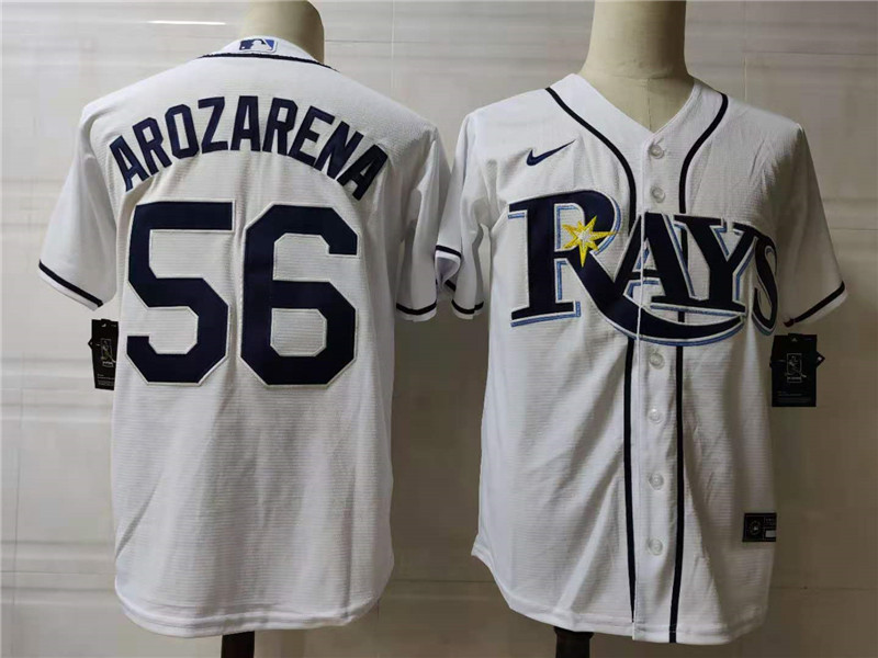 Men's Tampa Bay Rays #56 Randy Arozarena Nike White Home Cool base Baseball Jersey