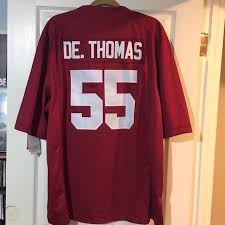Men's Alabama Crimson Tide #55 Derrick Thomas Nike Red Football Jersey