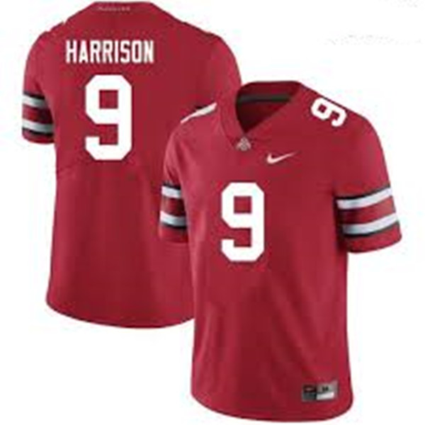 Mens Ohio State Buckeyes #9 Zach Harrison Nike Red Football Jersey