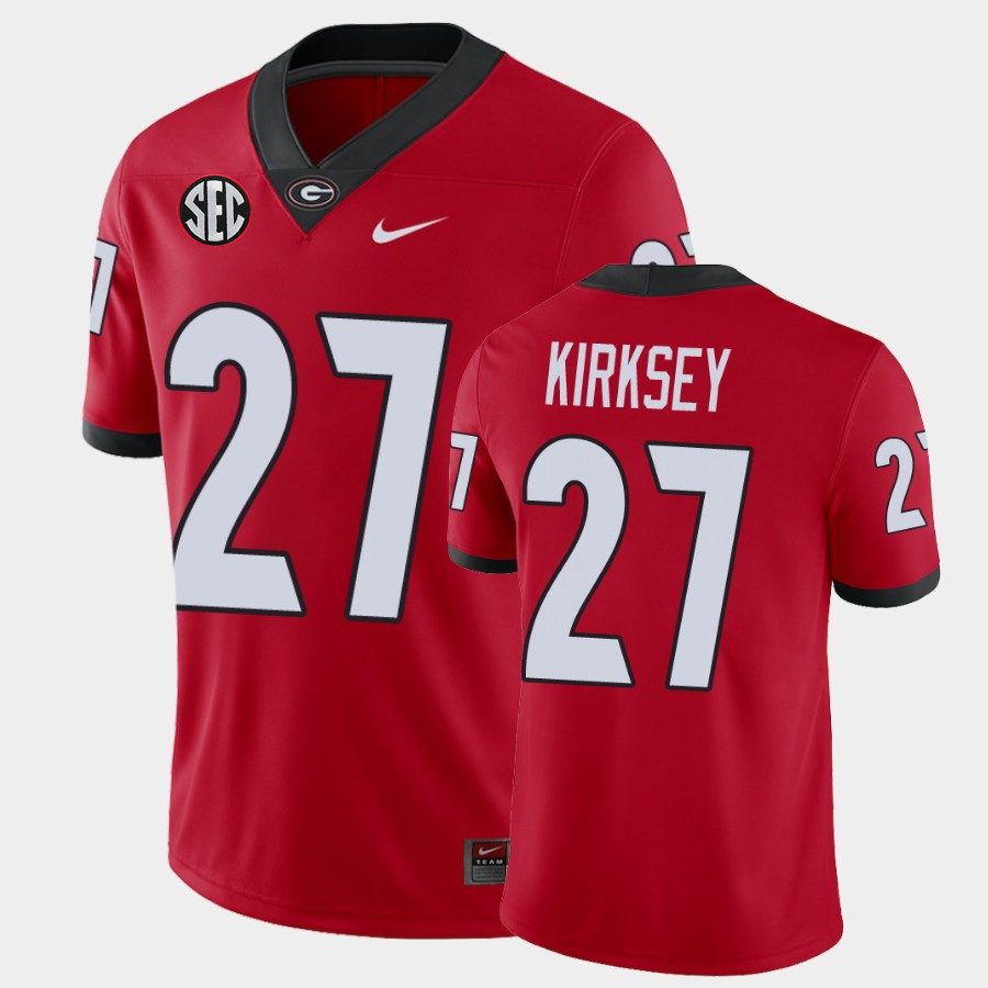 Men's Georgia Bulldogs #27 Austin Kirksey Nike Red Football Jersey