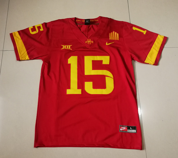 Mens Iowa State Cyclones #15 Brock Purdy Nike 2020 Cardinal NCAA College Football Jersey