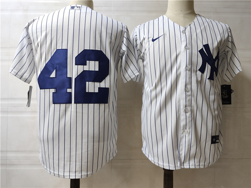 Men's New York Yankees #42 Mariano Rivera  Nike White Home Cool Base Baseball Jersey