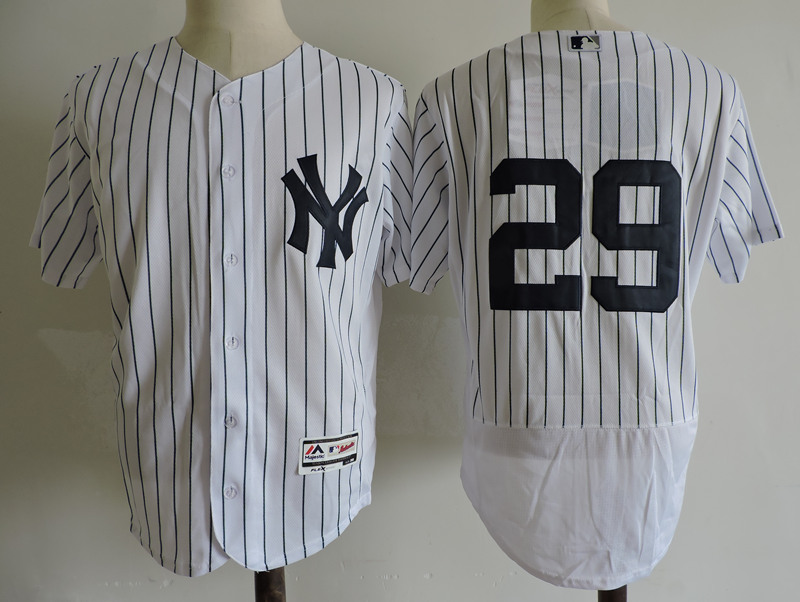Men's New York Yankees #29 Gio Urshela Majestic WHite Flex Base Player Jersey