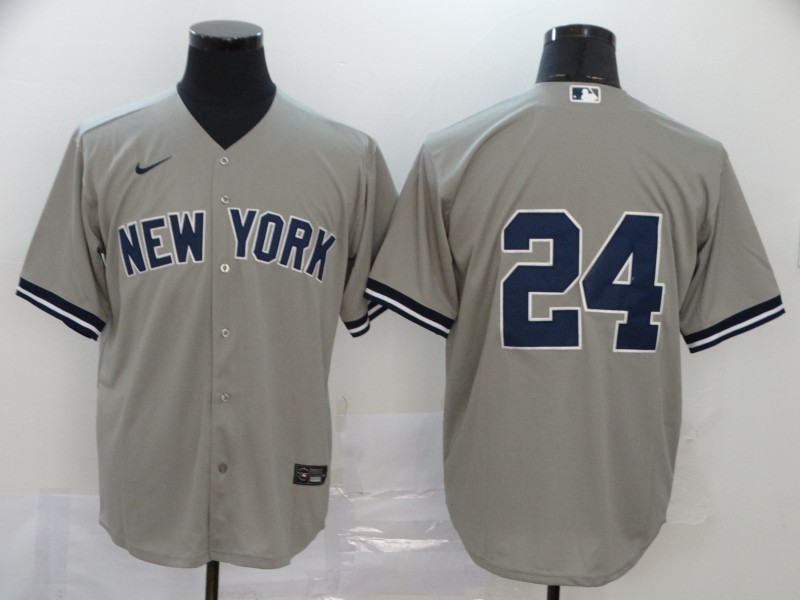 Men's New York Yankees #24 Gary Sanchez Nike Gray Road Cool Base Baseball Jersey