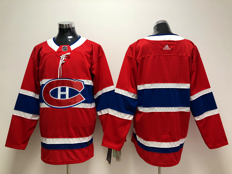 Men's Montreal Canadiens Blank adidas Red Hockey Team Jersey