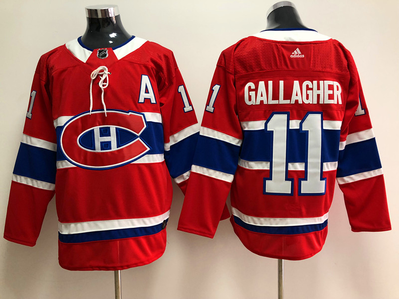 Men's Montreal Canadiens #11 Brendan Gallagher adidas Red Hockey Jersey