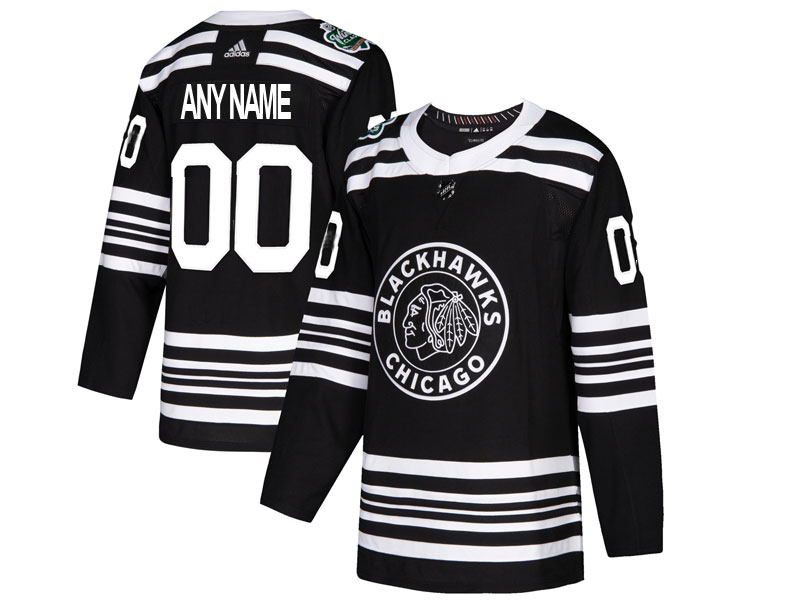 Men's Blackhawks Custom  Custom adidas 2019-20 Alternate Premier Player Fanatics Jersey