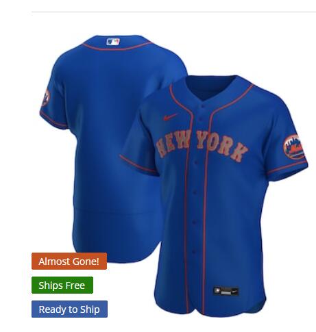 Men's New York Mets Nike Royal Alternate Team Flex Base Jersey