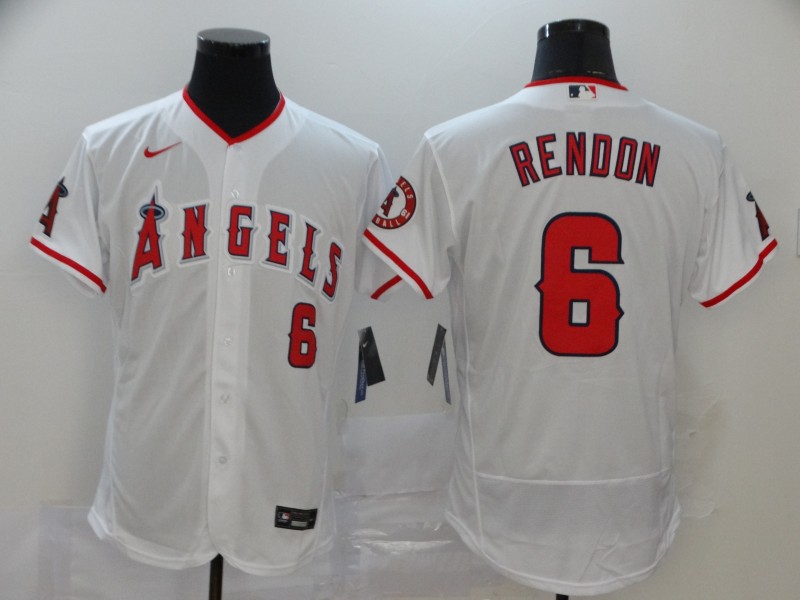 Men's Los Angeles Angels #6 Anthony Rendon MLB Flex Base Baseball Jersey