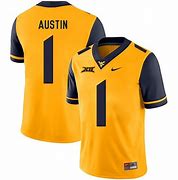 Mens West Virginia Mountaineers #1 Tavon Austin Gold Nike Limited Football Jersey