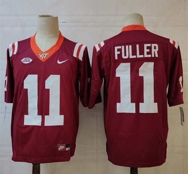 Mens Virginia Tech Hokies #11 Kendall Fuller Maroon Nike Football Performance Jersey