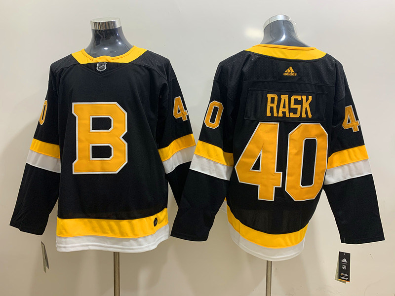 Men's Boston Bruin #40 Tuukka Rask adidas Black Alternate Third Jersey