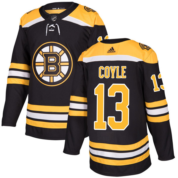 Youth Boston Bruins #13 Charlie Coyle adidas Home Black Jersey
