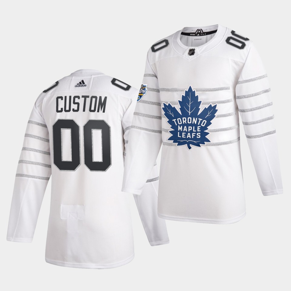 Men's Toronto Maple Leafs Custom  2020 NHL All-Star Game White Authentic Jersey