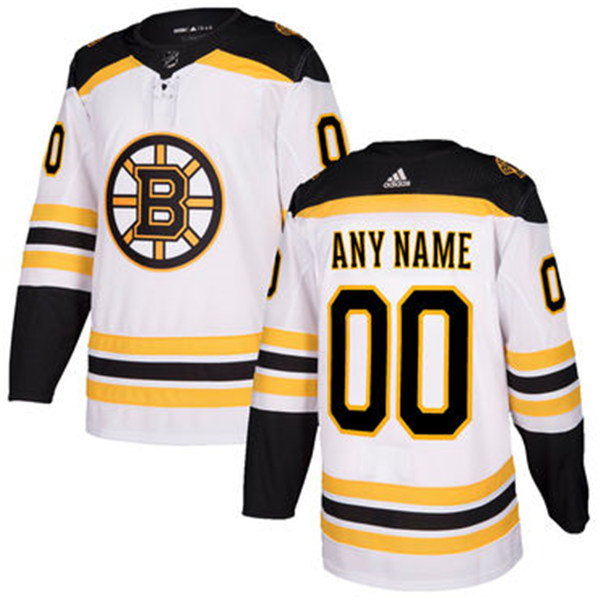 Men's Boston Bruins adidas Authentic Custom Jersey - White