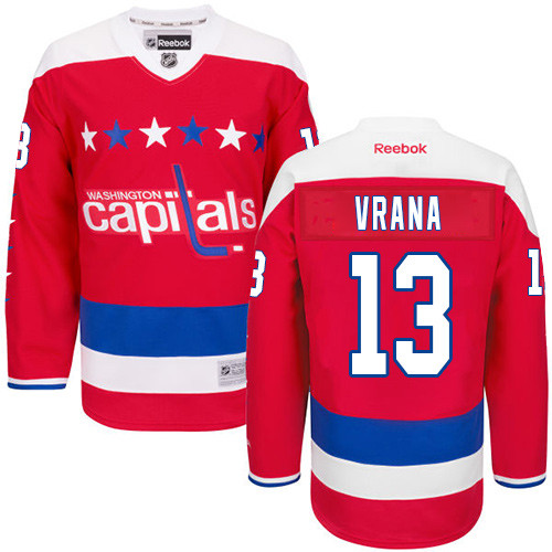 Men's Washington Capitals #13 Jakub Vrana adidas Red Alternate Jersey