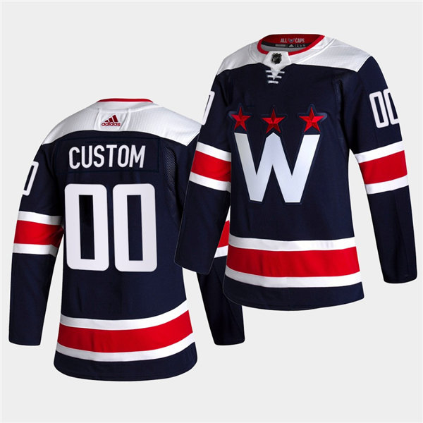 Men's Washington Capitals Alternate Third Authentic Navy Jersey