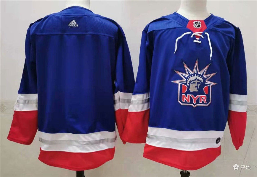 Mens New York Rangers Blank adidas Hockey Royal 2021 Classic Edition Liberty Jersey