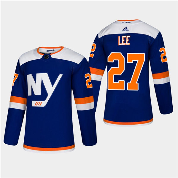 Men's New York Islanders #27 Anders Lee adidas Blue Alternate Jersey