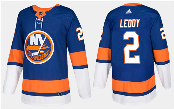 Men's New York Islanders #2 Nick Leddy Stitched adidas Home Royal Jersey 