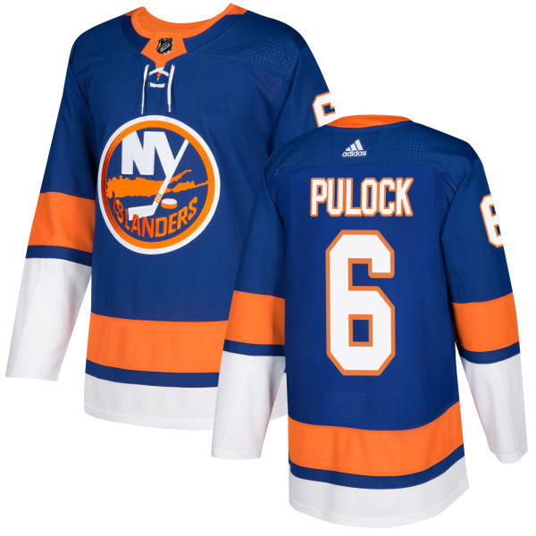 Men's New York Islanders #6 Ryan Pulock Stitched adidas Home Royal Jersey 